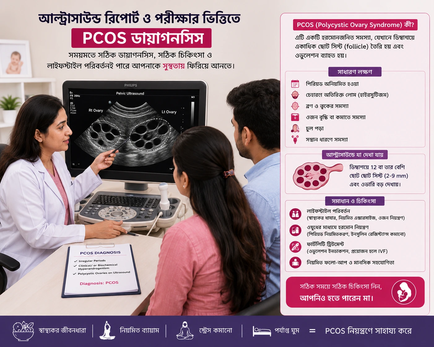 পলিসিস্টিক ওভারি ভালো হলে কি বাচ্চা হবে?